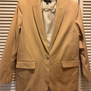 Ann Taylor Classic Beige Blazer size 14